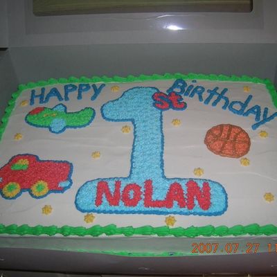 1Yr Old Birthday Boy Cake