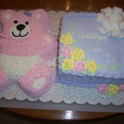 1 Yr. Girl's Birthday Cake