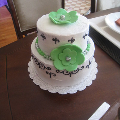 Green, Black And White