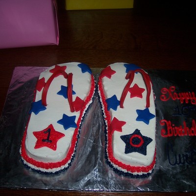 Patriotic Flip Flops