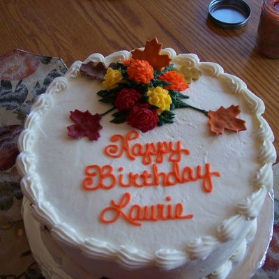 Fall Birthday Cake