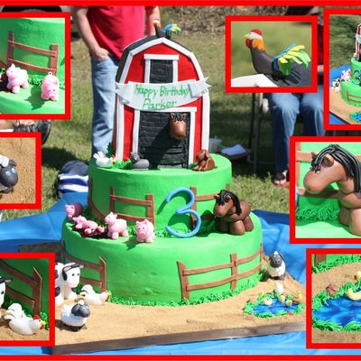 Farm Animals Cake