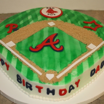 Daddy's Baseball Birthday Cake