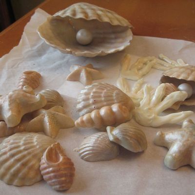 White Chocolate And Gumpaste Shells