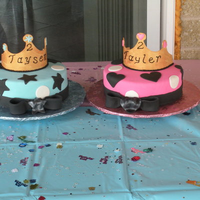 Twins 2Nd Bday Cakes