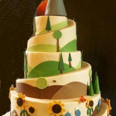 Hiking Theme Cake
