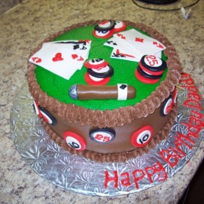 Poker Cake