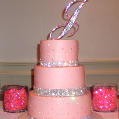 Blinged-Out 40Th Birthday Cake