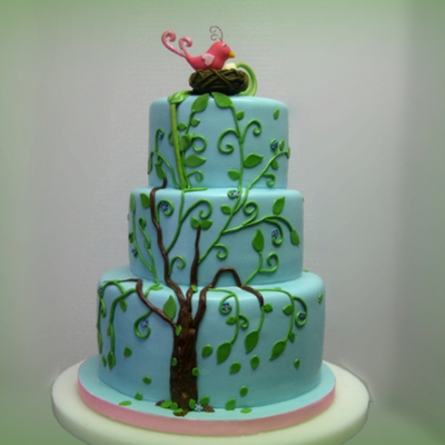Family Tree Baby Shower Cake