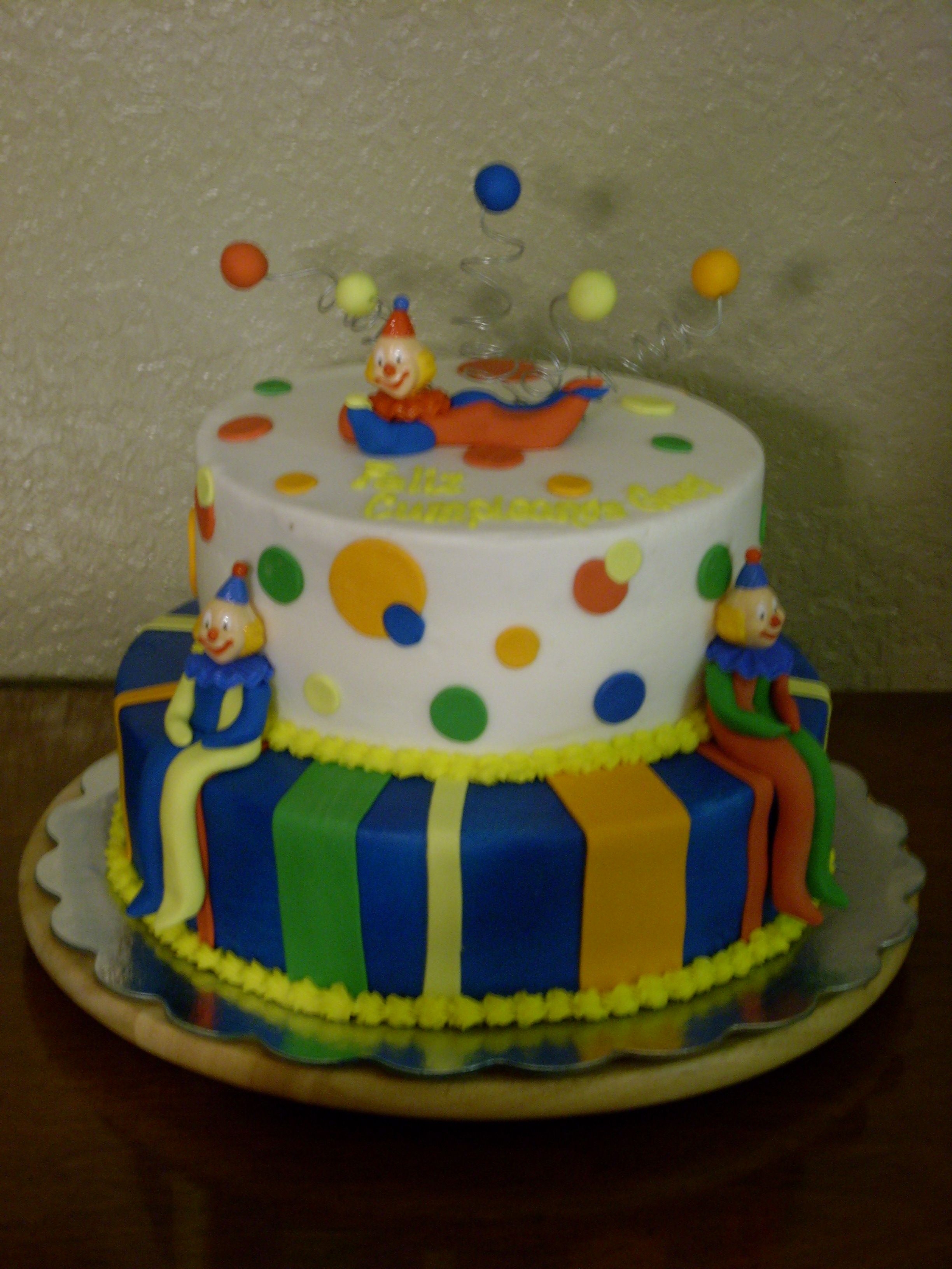 Clown Birthday Cake