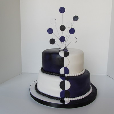 Two Tone Birthday Cake