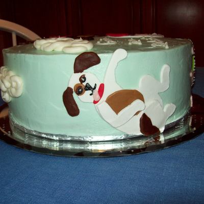 Cow Jumped Over The Moon Shower Cake