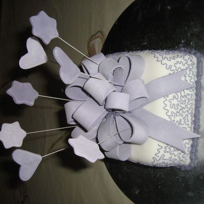 Shimmering Bow And Lace