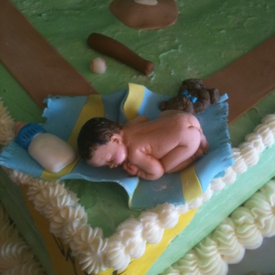 Sports Themed Shower Cake