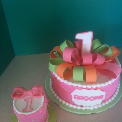 1St Birthday Cake With Smash Cake