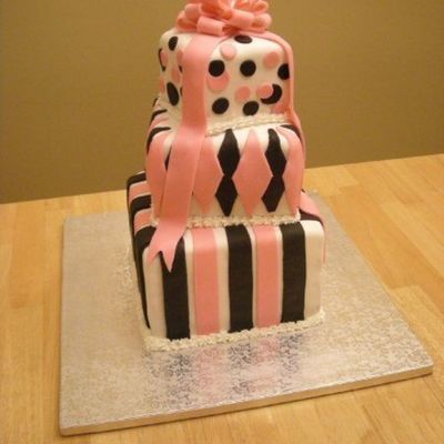 Stacked Present Cake