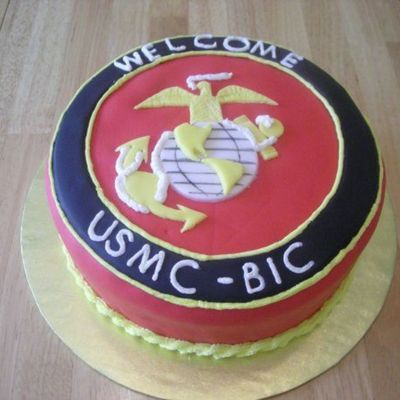 Usmc-Bic Welcome Cake