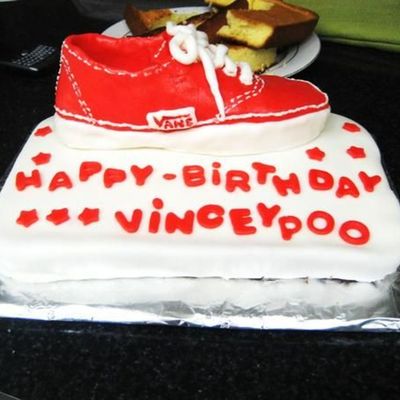 Vans Shoe Birthday Cake