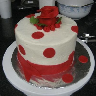 Red And White Cake