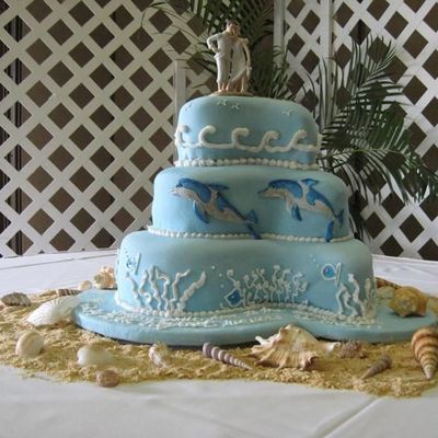 Dolphin Wedding Cake