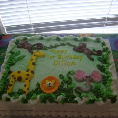 Jungle Birthday Cake