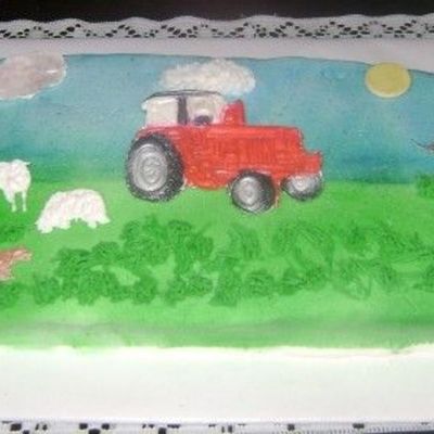 Patchwork Cutter Tractor