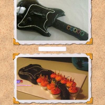 Guitar Hero Cake