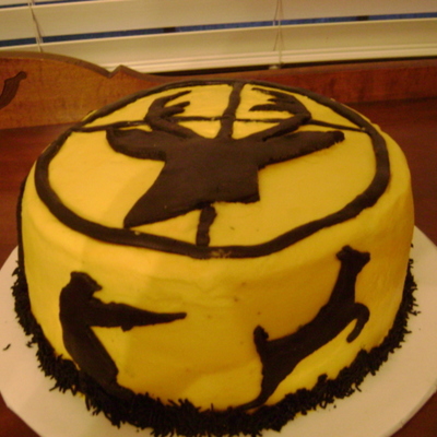Deer Silhouette Cake