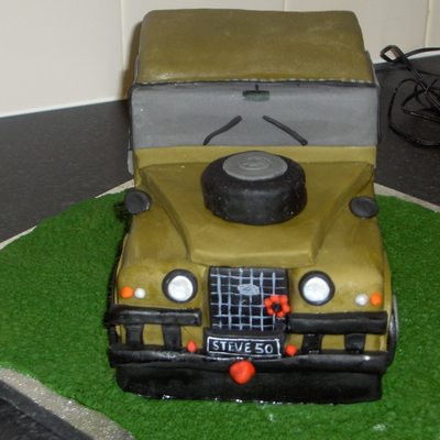 Landrover 50Th Birthday Cake