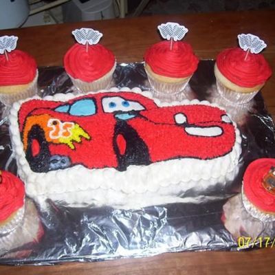 Lightning Mcqueen Birthday Cake!