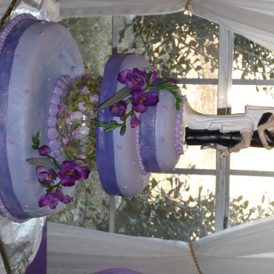 Purple Wedding Cake