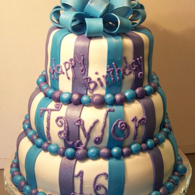 Blue And Purple Stripes