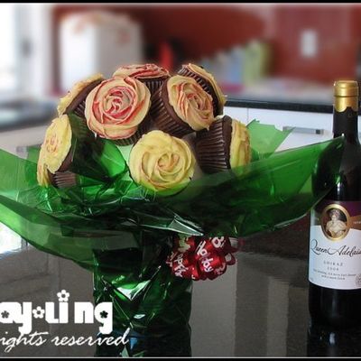 Rose Cupcake Bouquet