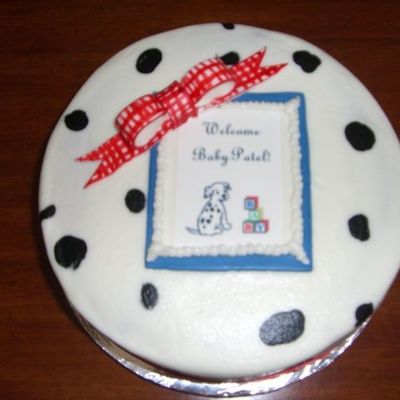 Dalmatian Baby Shower Cake