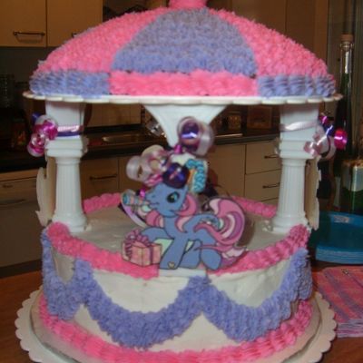 Pony Carousel Cake