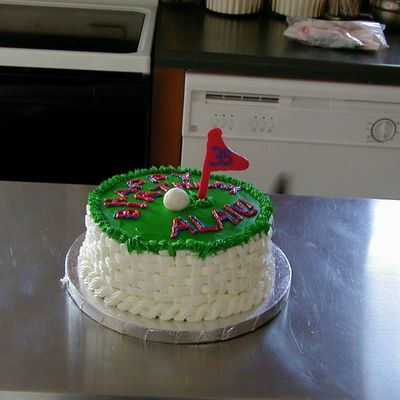 Golf Birthday Cake