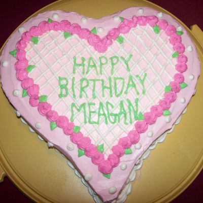 Heart Shaped Birthday Cake