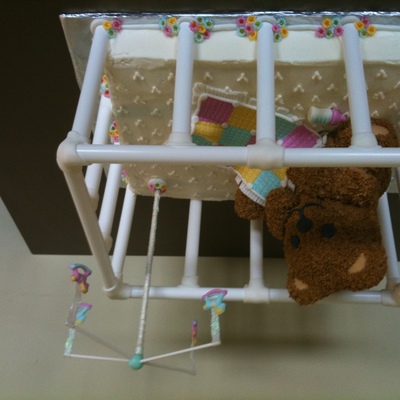Baby Shower Crib Cake #2