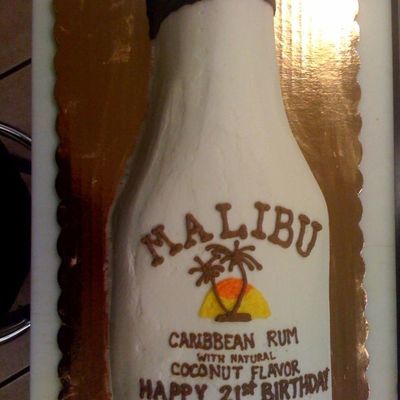 Malibu Rum Bottle