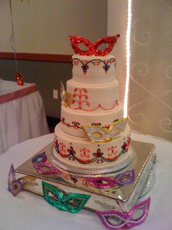 Mardi Gras Cake