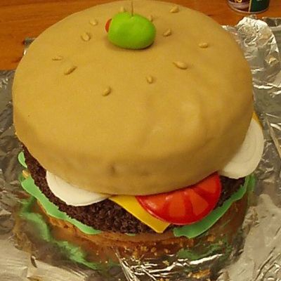 Cheese Burger Cake