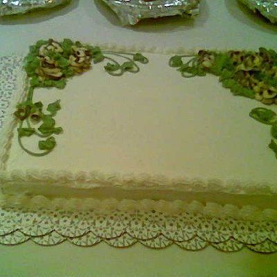 Flower Sheet Cake