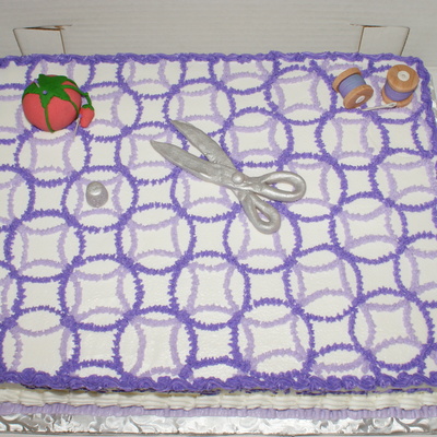 Wedding Ring Quilt Cake