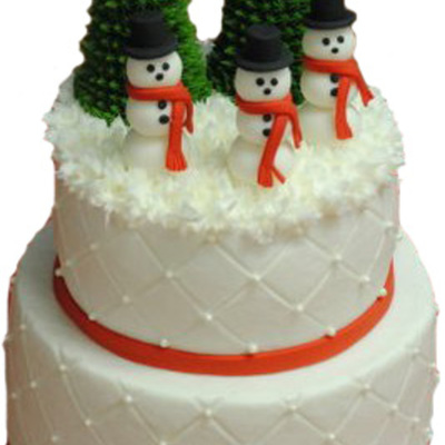 Snowmen Cake