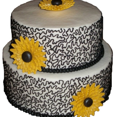 Lace And Sunflowers Bridal Shower