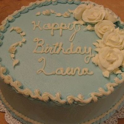 All Buttercream Birthday Cake