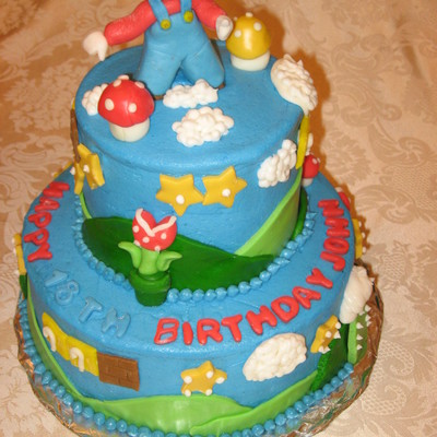 Mario Birthday Cake