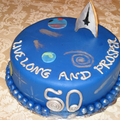 Star Trek 50Th Birthday Cake