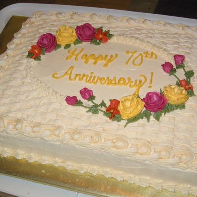 Anniversary Sheet Cake
