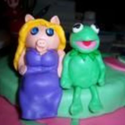 Fondant Kermit And Miss Piggy